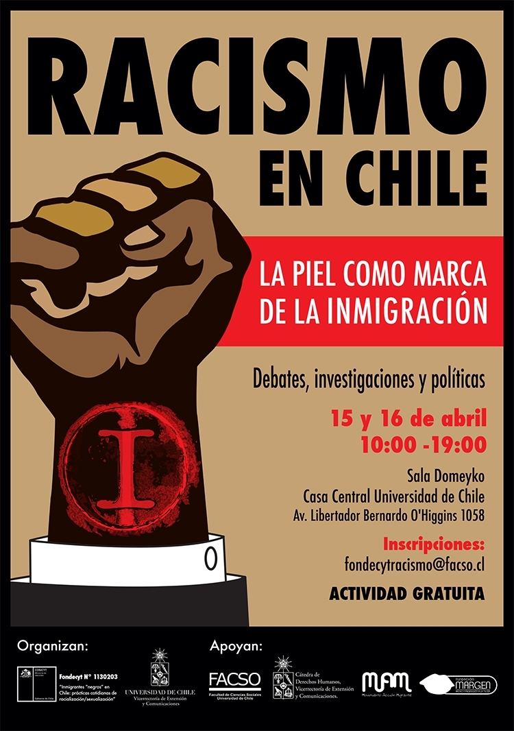 Invitan a seminario sobre Racismo en Chile