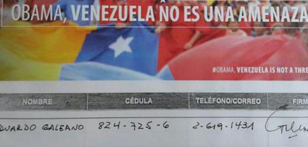 Eduardo Galeano firmó por la derogación del decreto de Obama contra Venezuela