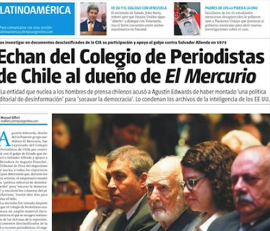 Prensa internacional destaca histórica expulsión de Agustín Edwards del Colegio de Periodistas