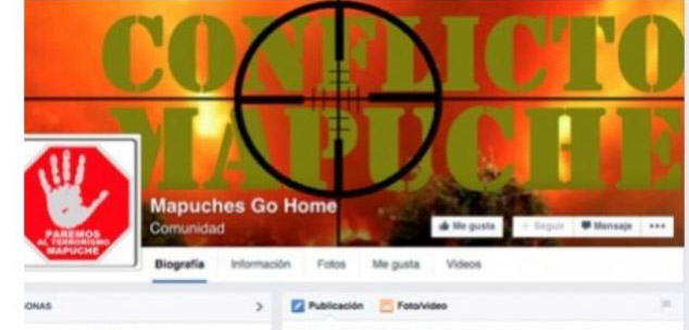 Facebook cierra página que discriminaba al pueblo mapuche