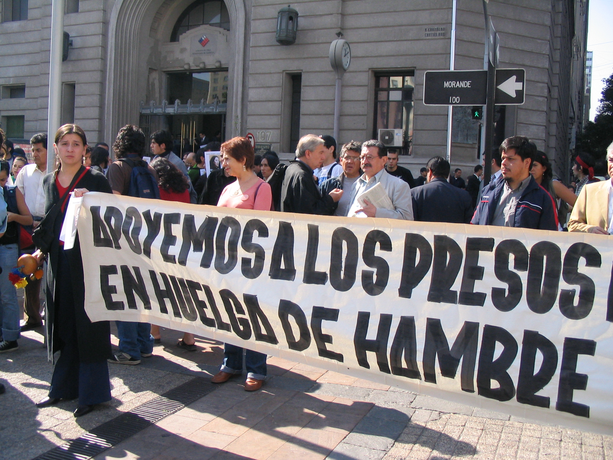 Ciudad de Santiago se suma a la Huelga de Ex Prisioneros Políticos