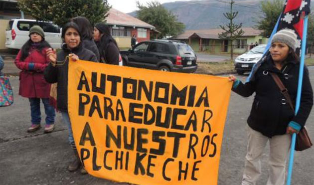 Mapuches Pewenche insisten en control y administración de escuela en Lonquimay