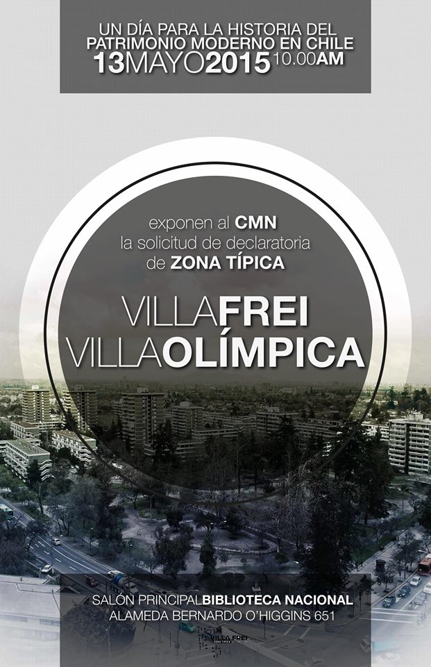 Villa Frei y Villa Olímpica presentarán sus expedientes para ser declaradas Zona Típica