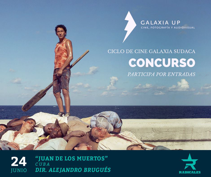 Equipo de Galaxia Up: presenta filme cubano de zombis, dirigida por Alejandro Brugués
