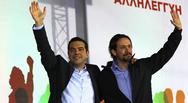 Podemos se sube al carro de Tsipras: «Estamos con el pueblo griego»