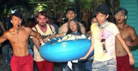 Más de 500 quemados durante un festival de colores de Taipei