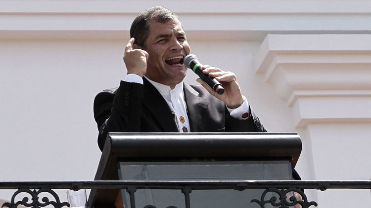 Correa: protestas antigubernamentales afectan la economía