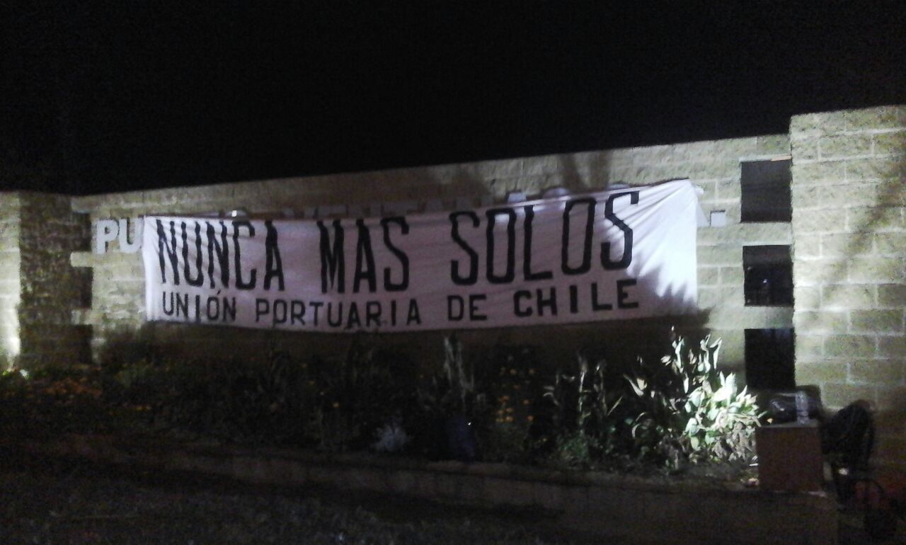 Trabajadores de Puerto Ventanas en huelga: «¡No a la reforma laboral de los poderosos!»