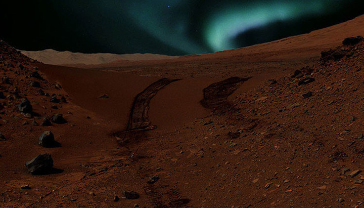 Los astrónomos descubren una aurora azul brillante en la noche marciana