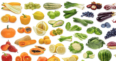 Conozca la importancia de comer frutas y verduras de todos los colores!