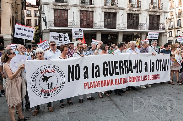 Concentración en Madrid contras las bases militares de EEUU en España