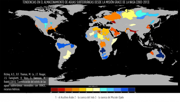 Terroríficо mapa de la NASA: la Tierra se está quedando sin agua