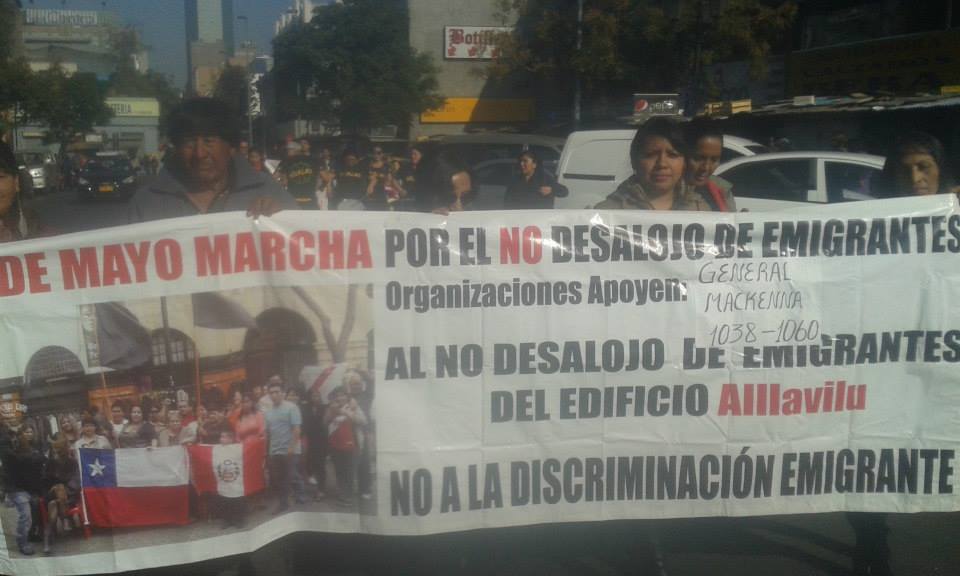 Discriminación en desalojo de edificios de Santiago Centro