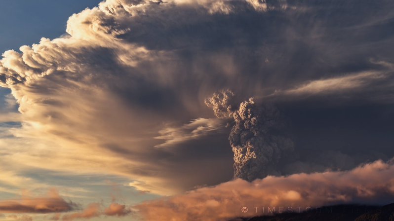 Increíble timelapse en 4K de la erupción del Volcán Calbuco