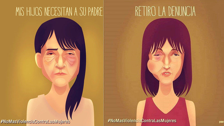 Viral en la Red: Artistas crean una conmovedora campaña contra la violencia de género