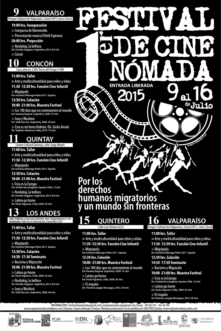 Primer Festival de Cine Nómada 9 al 16 julio 2015