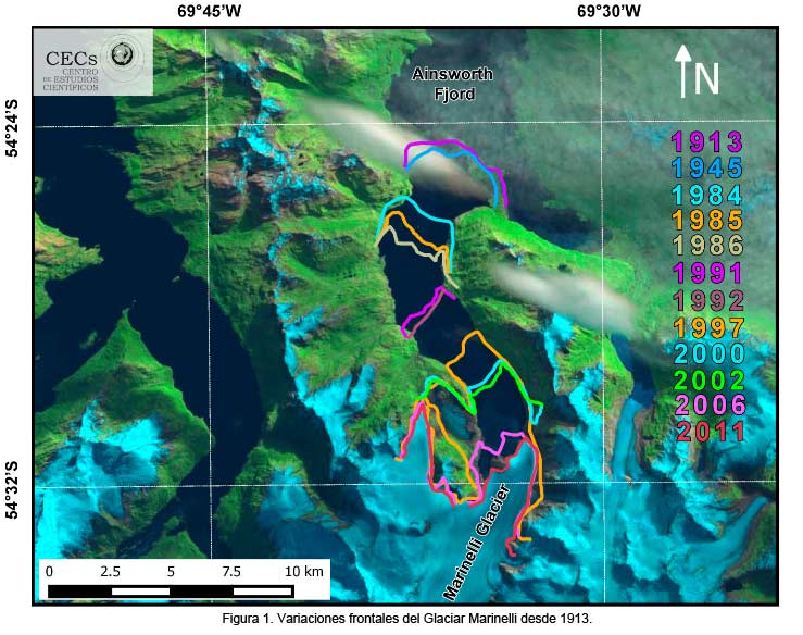 Científicos identifican 789 kms cuadrados de glaciares no detectados previamente al sur del Estrecho de Magallanes