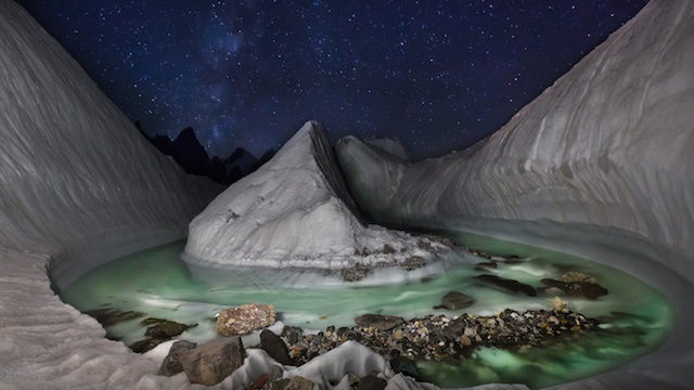 Este hermoso glaciar fue descubierto gracias a un drone