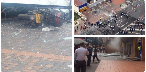 Colombia: Se registran dos explosiones en diferentes puntos de Bogotá