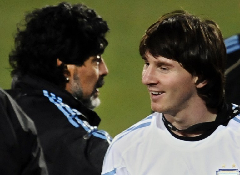 La notable anécdota de Messi y Maradona