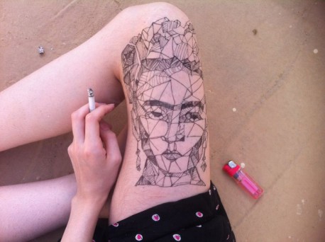 Diseño: tatuajes inspirados en Frida Kahlo