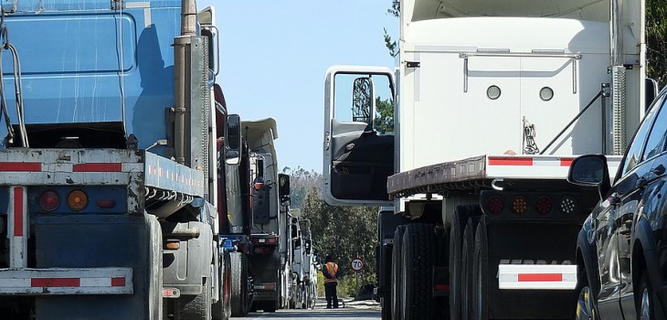 Concepción: Camioneros del Bío Bío inician paro de «brazos caídos»