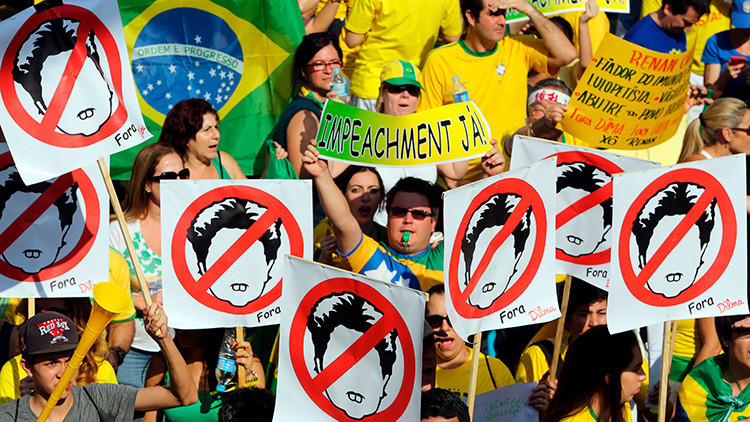Masivas protestas piden la destitución de Dilma Rouseff en las calles de Brasil