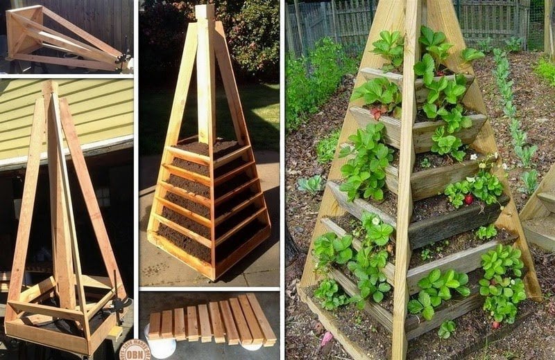Cómo hacer una jardinera en forma piramidal para ahorrar espacio