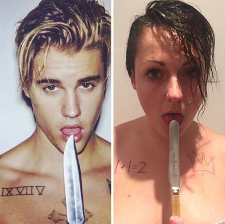 Esta comediante recrea de forma divertida las fotos de Instagram de los famosos