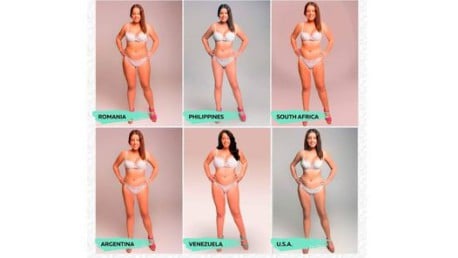 Este sería el “cuerpo ideal” según la percepción de 18 países