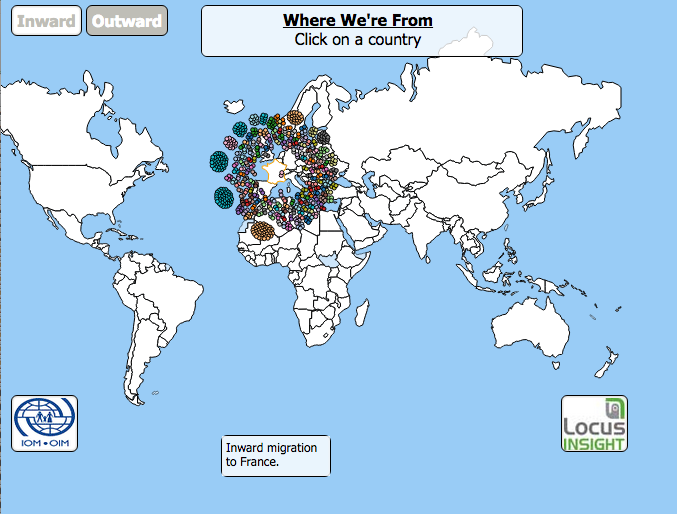 Con este mapa interactivo podrás ver todas las migraciones por el Mundo