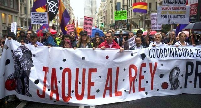 Convocan nueva protesta antimonárquica en Madrid para este domingo