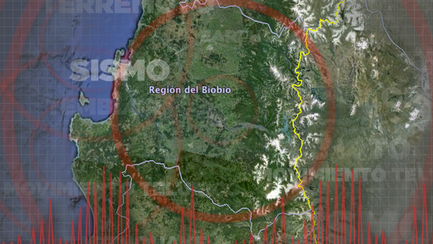 Sismo de 4.9 Richter se registró en la Región del Bíobio