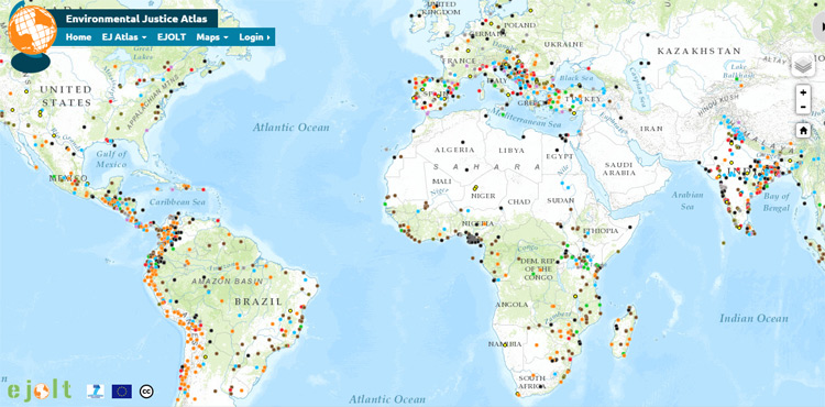 Un atlas que recoge todos los conflictos ambientales del mundo
