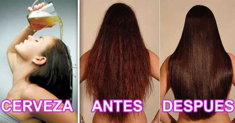 Uso de la cerveza para un cabello brillante