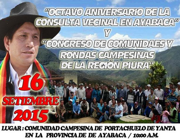 Campesinos celebran octavo aniversario de consulta vecinal que rechazó la minería