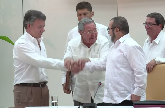 Histórico acuerdo entre las FARC y el gobierno colombiano