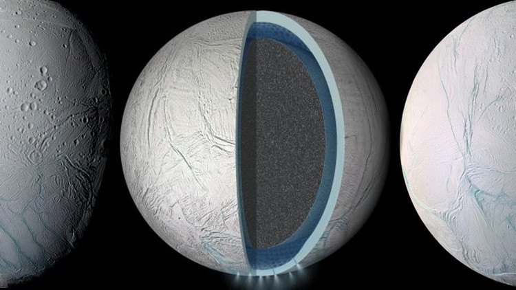 La sonda Cassini descubre un océano global en la luna Encélado de Saturno