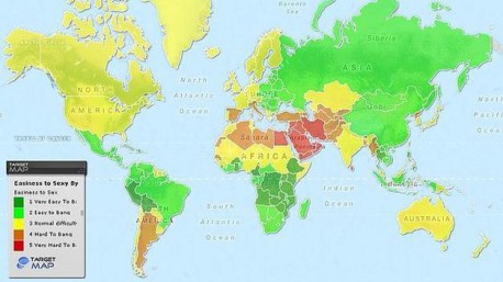 Controversia: Mapa del mundo indica dónde están las mujeres más fáciles para enamorar