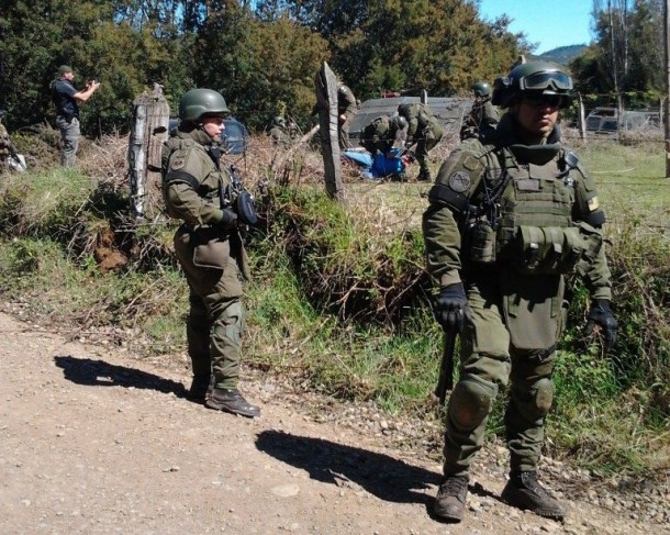Fuerzas de Resistencia Mapuche sitiaron campamento de policía militarizada en Tirúa