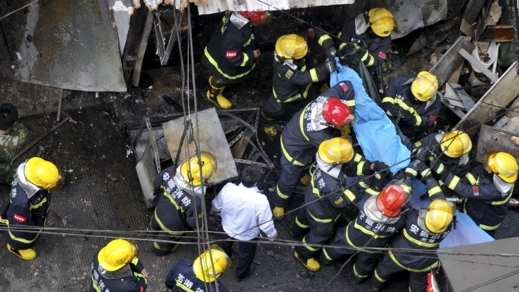China: 17 muertos tras una explosión en un restaurante