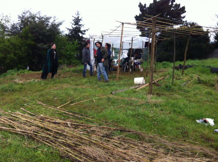 Comunidad mapuche Juan Currín mantiene recuperación de terreno urbano en Temuco