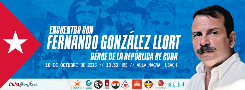 Héroe cubano Fernando González Llort se reunirá con la juventud chilena