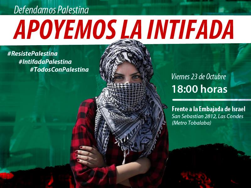 Chile se manifiesta en defensa de Palestina