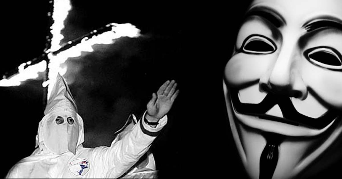 Anonymous amenaza con hacer pública la identidad de 1000 miembros del Ku Klux Klan