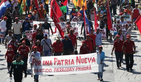 Campesinos de todo Paraguay exigieron la renuncia del presidente