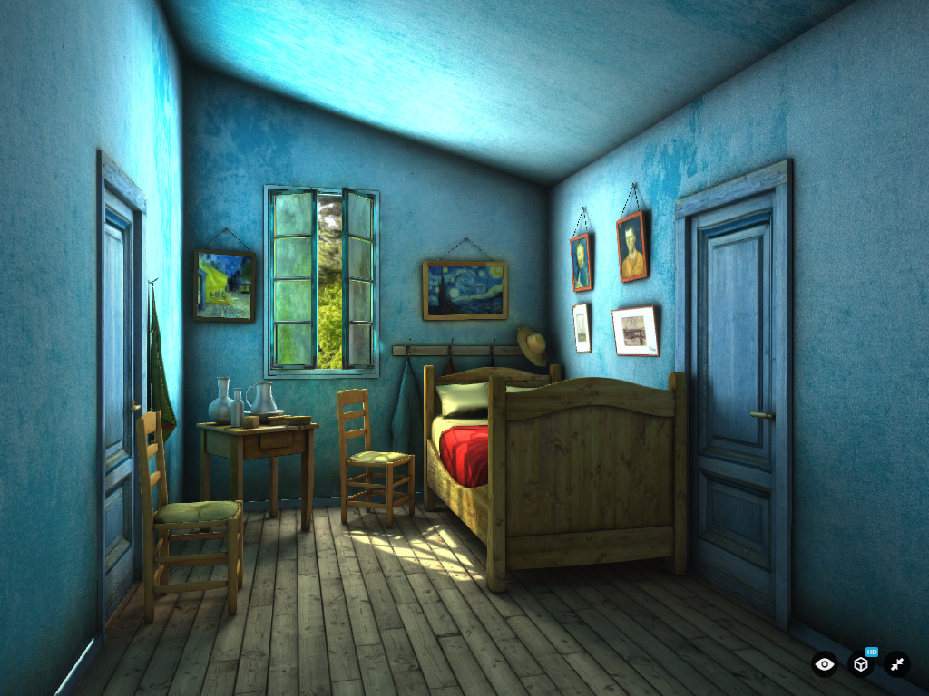 Visita virtual en 3D al dormitorio de Van Gogh