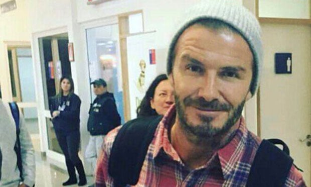 Beckham llega a Chile para jugar fútbol en los hielos antárticos