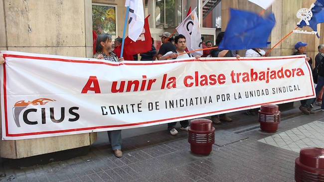 Representantes de más de 300 sindicatos protestan contra el proyecto de Reforma Laboral
