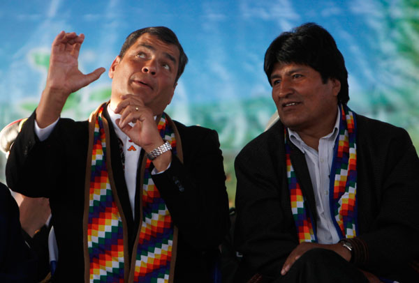 Expresidente Correa dice que Latinoamérica debe colaborar para que Bolivia acceda al mar